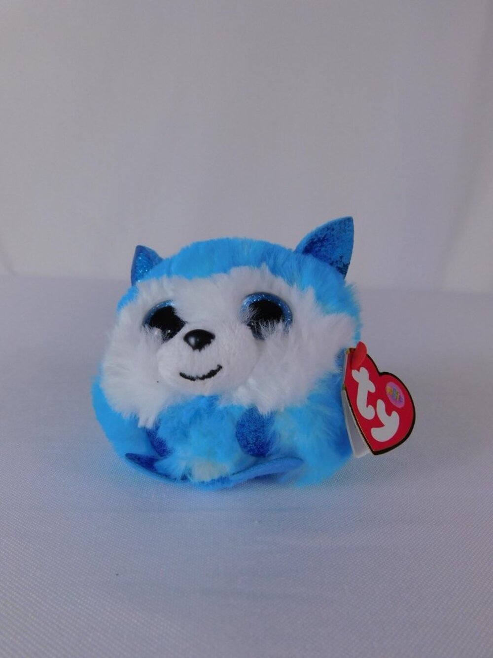 Ty Puffies Prince Blue Dog Plush Mini Stuffed Animal Toy Washable Glitter - Picture 1 of 10
